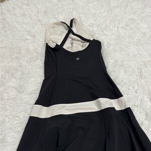 lululemon athletica Black and White Strappy Athletic Dress
